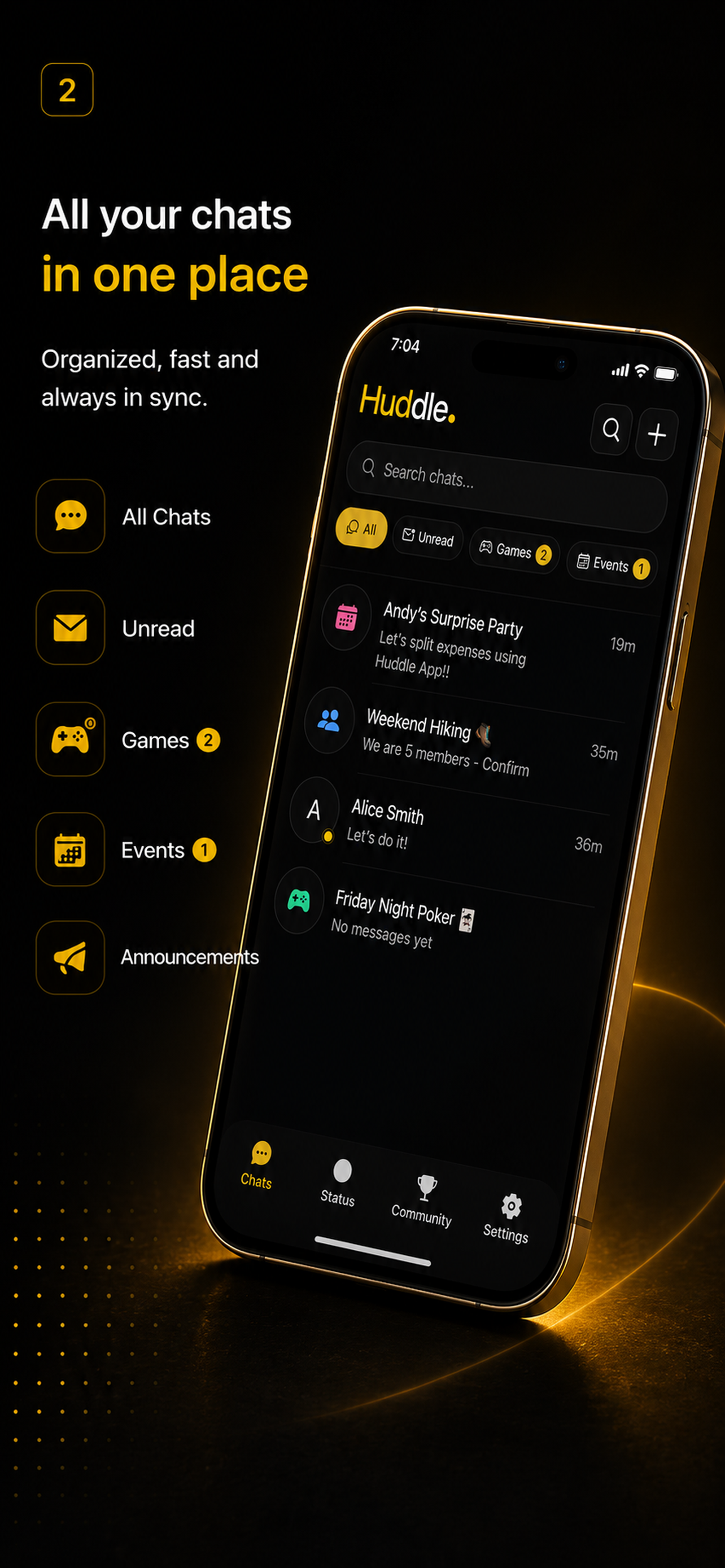 HuddleUp Chat Interface